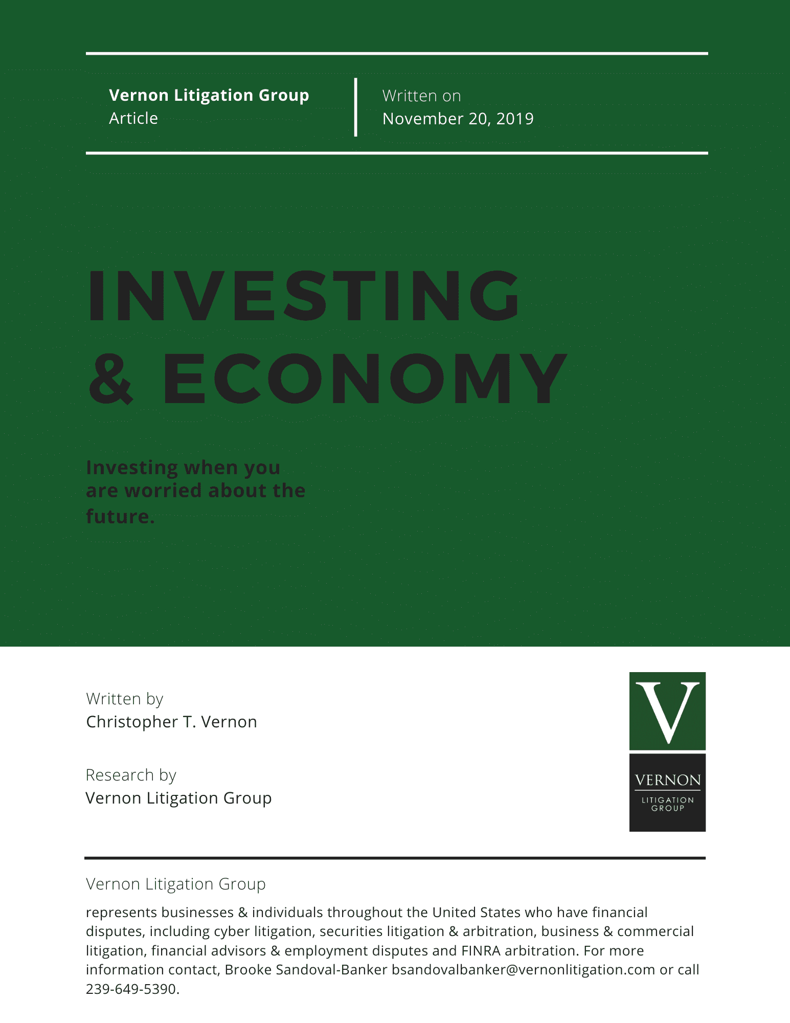 Investing & Economy 1