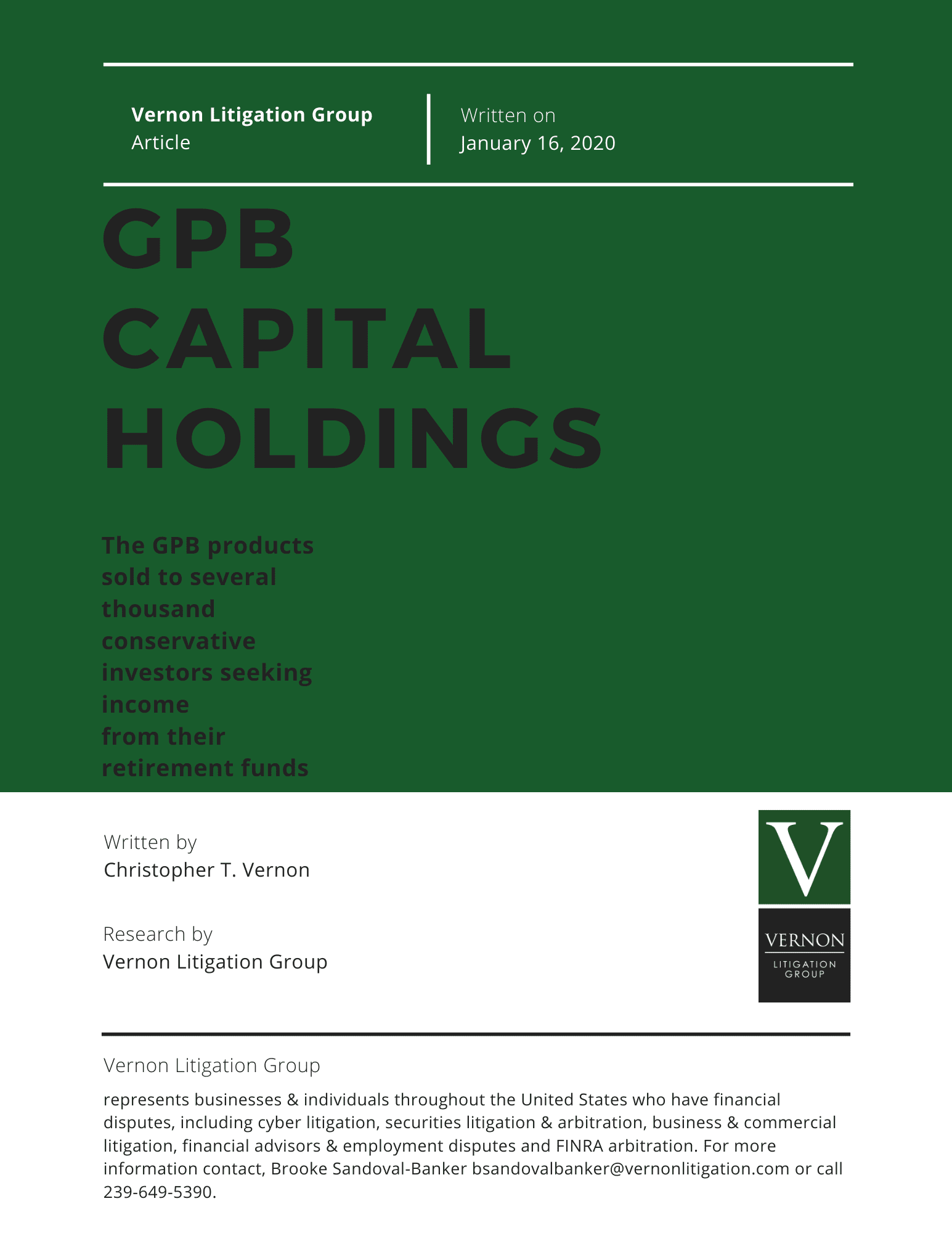 GPB Capital Products