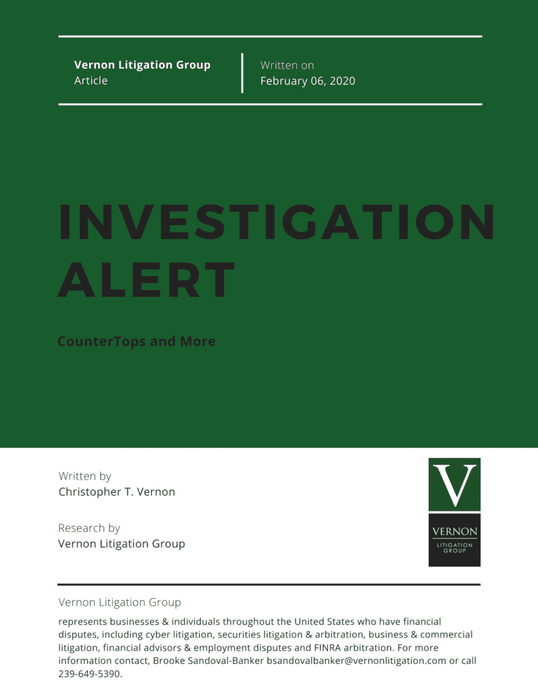 Investigation Alert