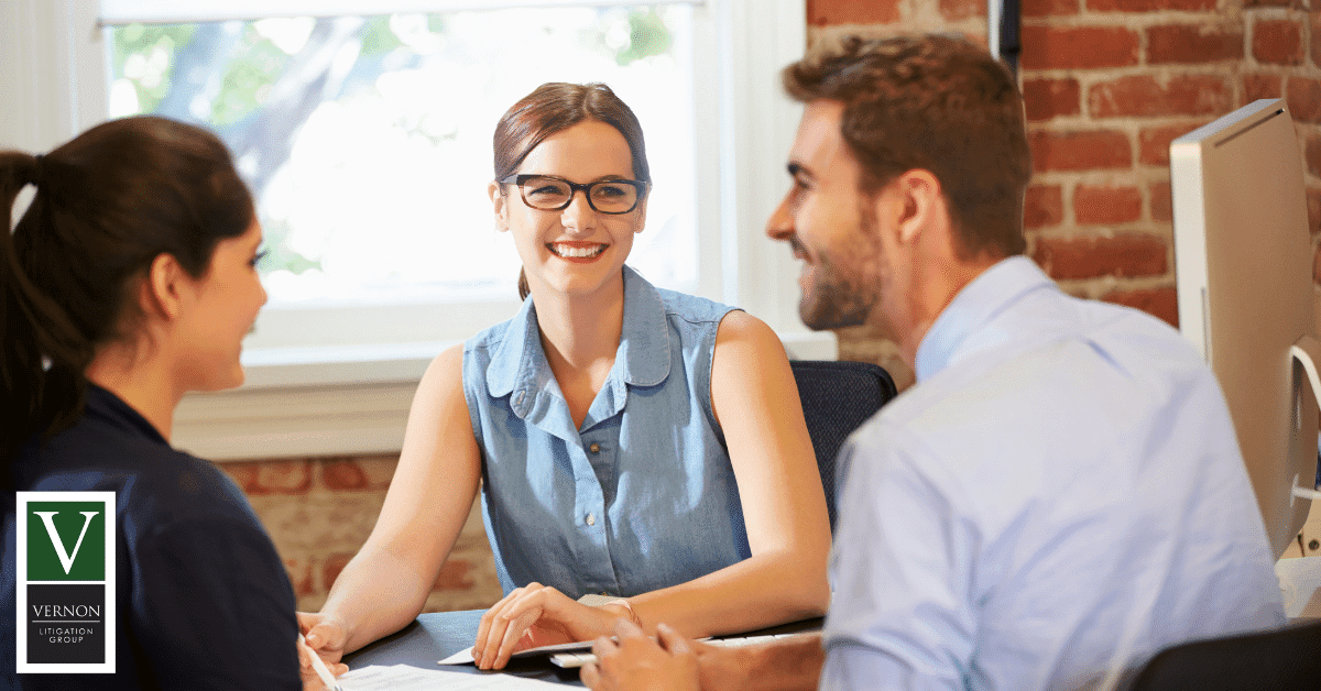 Financial advisor talking to couple