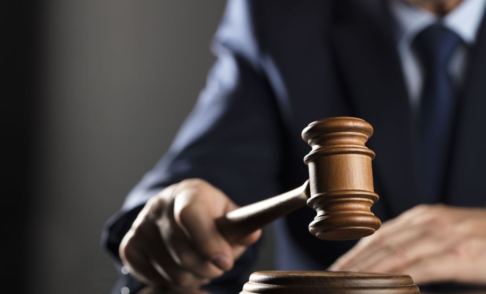 gavel and courtroom judgement